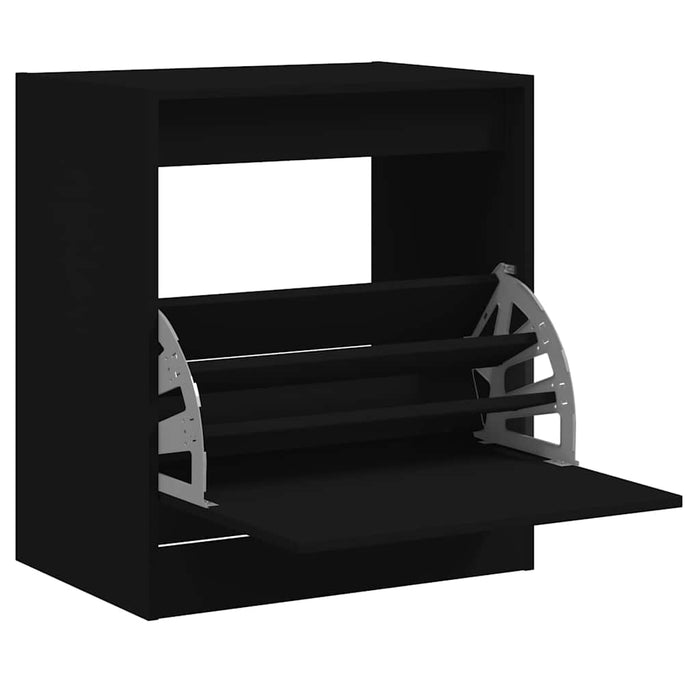 Pantofar, negru, 60x42x69 cm, lemn compozit - WALTI WALTI