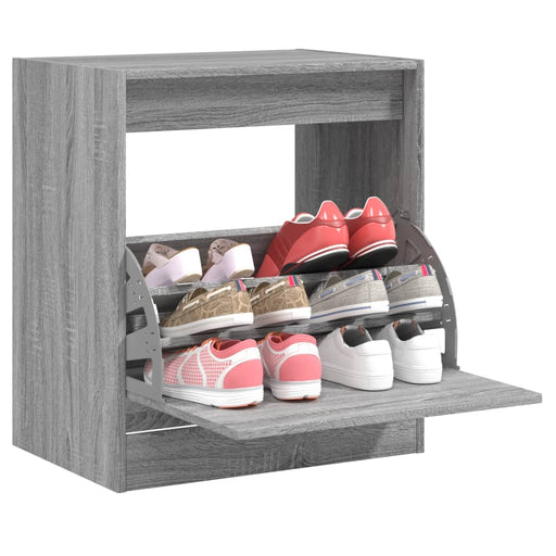 Pantofar, gri sonoma, 60x42x69 cm, lemn prelucrat - WALTI WALTI