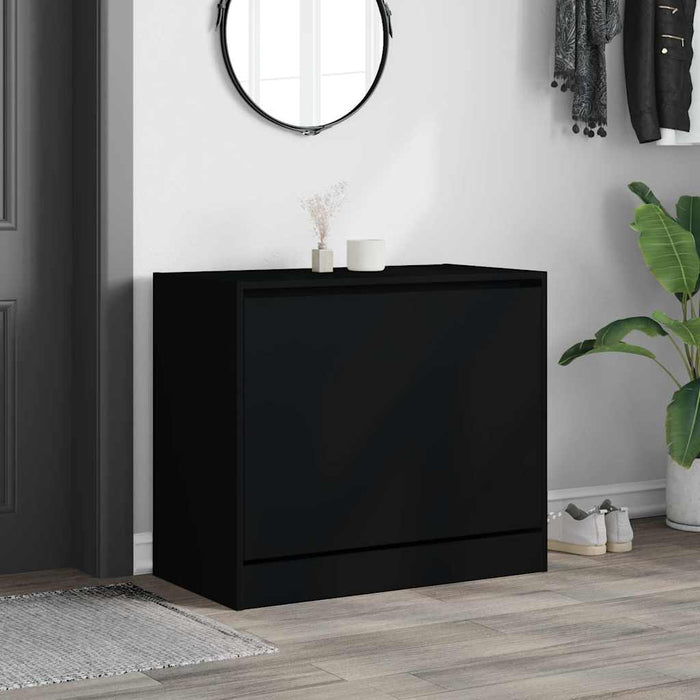 Pantofar, negru, 80x42x69 cm, lemn prelucrat - WALTI WALTI