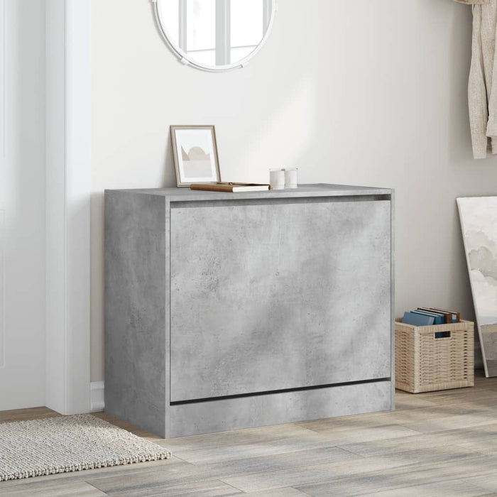 Pantofar, gri beton, 80x42x69 cm, lemn prelucrat - WALTI WALTI
