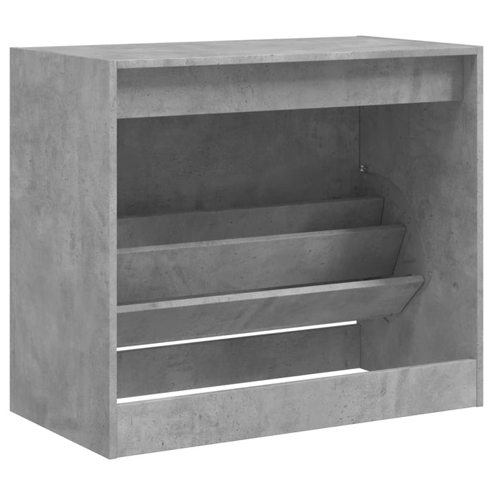 Pantofar, gri beton, 80x42x69 cm, lemn prelucrat - WALTI WALTI