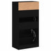 Pantofar, negru, 60x34x116 cm, lemn compozit - WALTI WALTI
