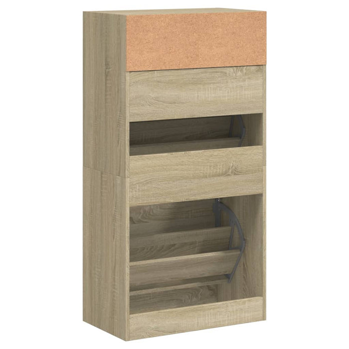 Pantofar, stejar sonoma, 60x34x116 cm, lemn prelucrat - WALTI WALTI