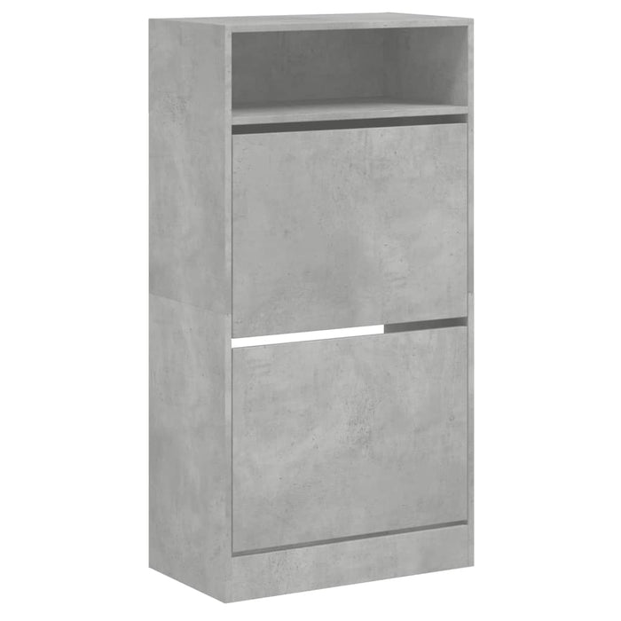 Pantofar, gri beton, 60x34x116 cm, lemn compozit - WALTI WALTI