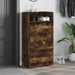 Pantofar, stejar fumuriu, 60x34x116 cm, lemn compozit - WALTI WALTI