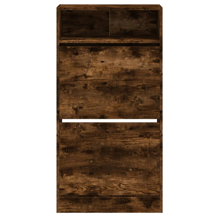 Pantofar, stejar fumuriu, 60x34x116 cm, lemn compozit - WALTI WALTI