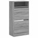 Pantofar, gri sonoma, 60x34x116 cm, lemn prelucrat - WALTI WALTI