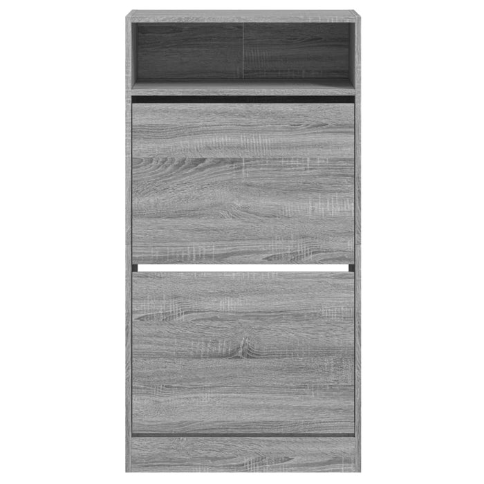 Pantofar, gri sonoma, 60x34x116 cm, lemn prelucrat - WALTI WALTI