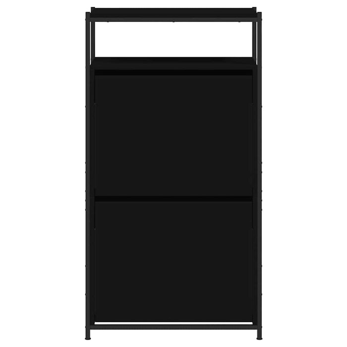 Pantofar, negru, 60x34x112 cm, lemn compozit - WALTI WALTI
