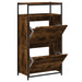 Pantofar, stejar fumuriu, 60x34x112 cm, lemn compozit - WALTI WALTI