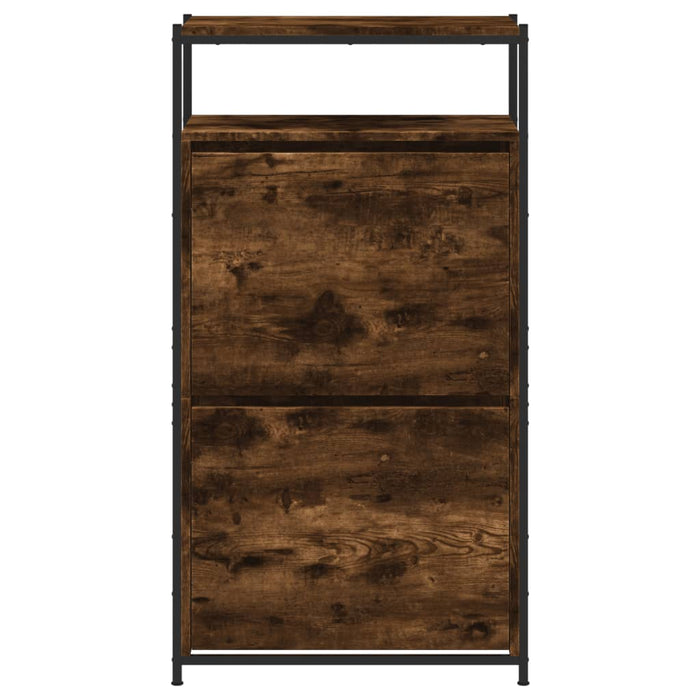 Pantofar, stejar fumuriu, 60x34x112 cm, lemn compozit - WALTI WALTI