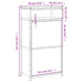 Pantofar, stejar fumuriu, 60x34x112 cm, lemn compozit - WALTI WALTI