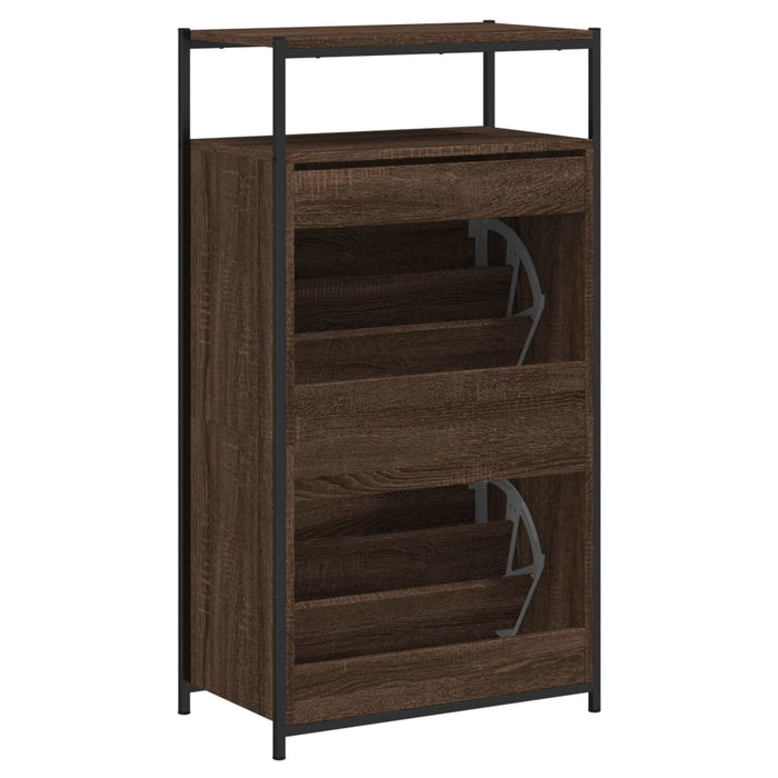 Pantofar, stejar maro, 60x34x112 cm, lemn compozit - WALTI WALTI