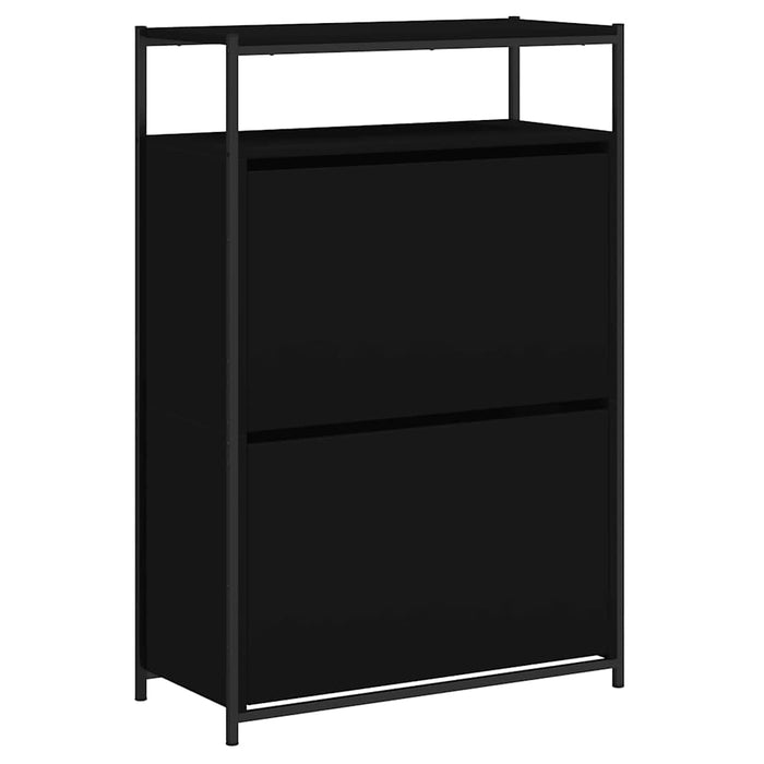 Pantofar, negru, 75x34x112 cm, lemn compozit - WALTI WALTI