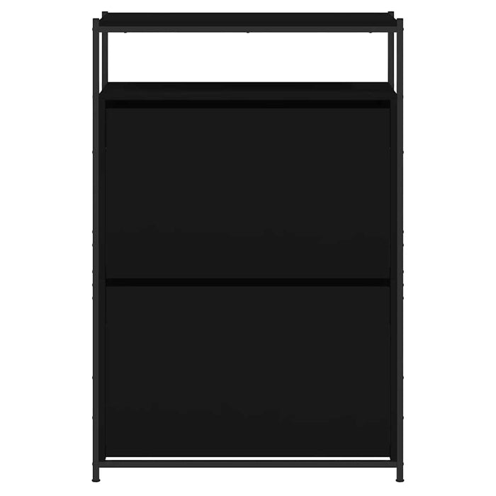 Pantofar, negru, 75x34x112 cm, lemn compozit - WALTI WALTI