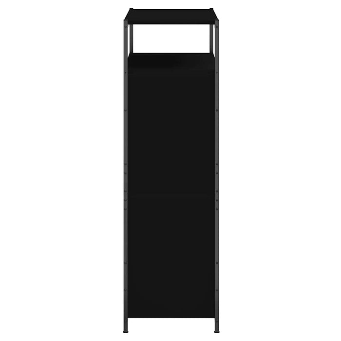 Pantofar, negru, 75x34x112 cm, lemn compozit - WALTI WALTI