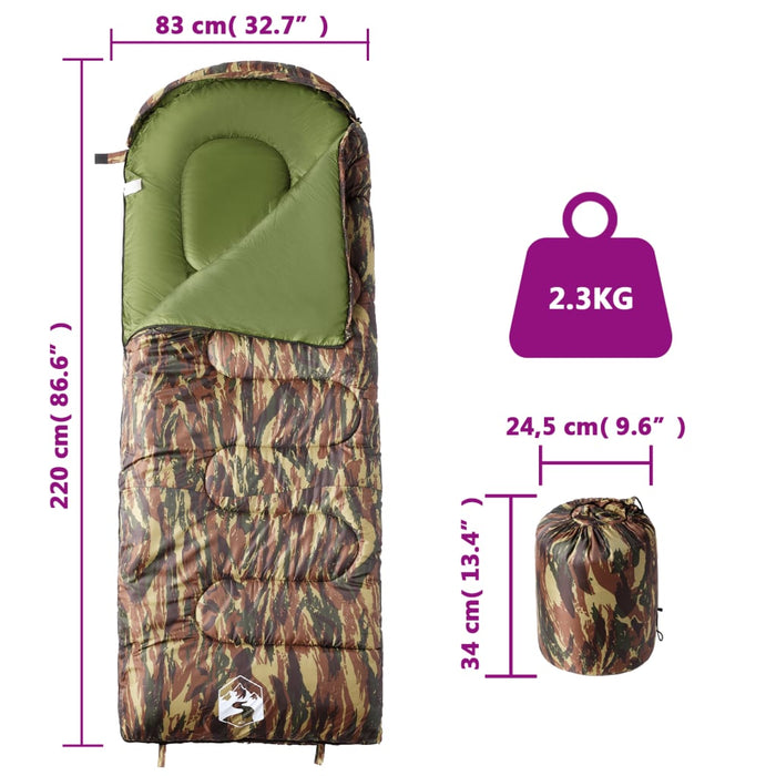 Sac de dormit pentru adulți de camping, 3-4 anotimpuri WALTI