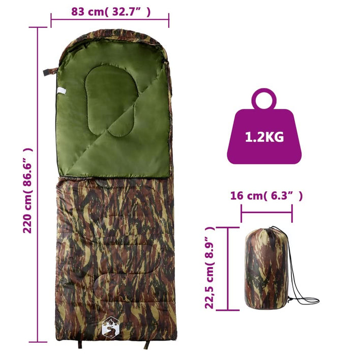 Sac de dormit pentru adulți de camping, 3-4 anotimpuri - WALTI WALTI