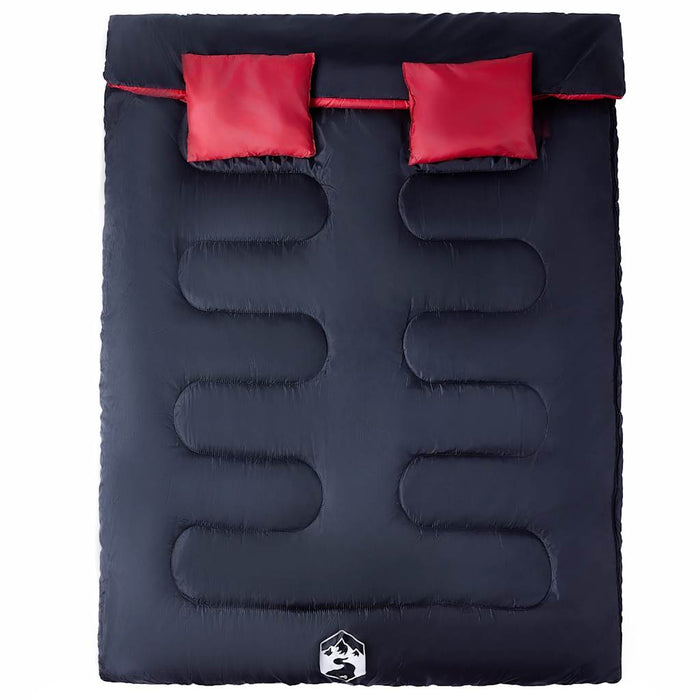 Sac de dormit dublu cu perne de camping, adulți, 3-4 anotimpuri - WALTI WALTI
