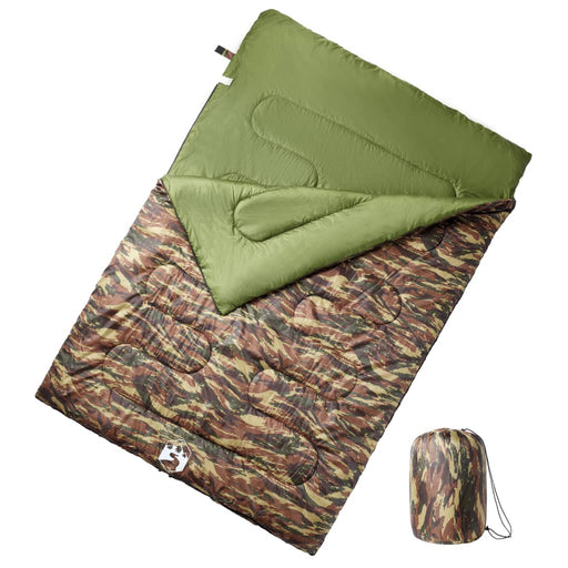 Sac de dormit dublu cu perne de camping, adulți, 3-4 anotimpuri - WALTI WALTI