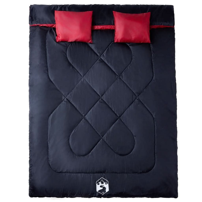 Sac de dormit dublu cu perne de camping, adulți, 3-4 anotimpuri - WALTI WALTI