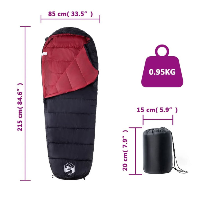 Sac de dormit tip mumie pentru adulți de camping, 3 anotimpuri - WALTI WALTI