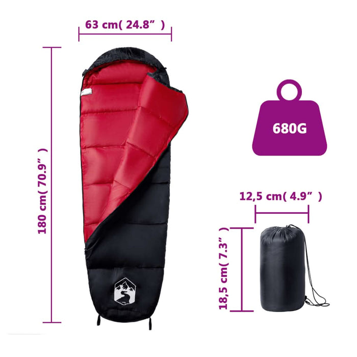 Sac de dormit tip mumie pentru adulți de camping, 3 anotimpuri - WALTI WALTI