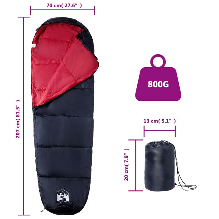 Sac de dormit tip mumie pentru adulți de camping, 3 anotimpuri - WALTI WALTI