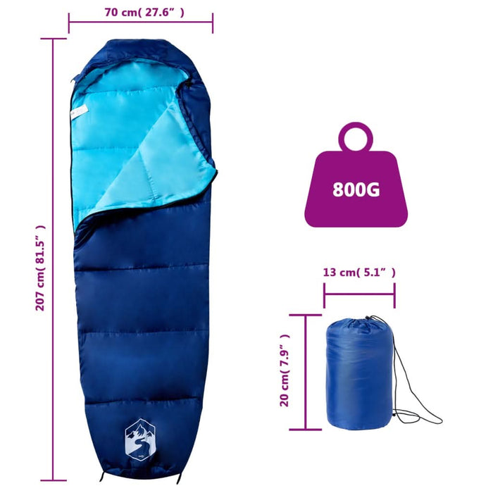 Sac de dormit tip mumie pentru adulți de camping, 3 anotimpuri - WALTI WALTI