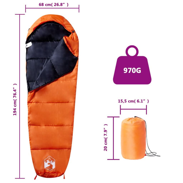 Sac de dormit tip mumie pentru adulți de camping, 3 anotimpuri - WALTI WALTI