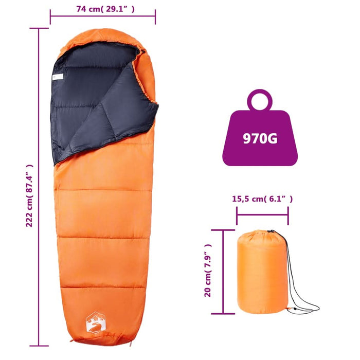 Sac de dormit tip mumie pentru adulți de camping, 3 anotimpuri - WALTI WALTI