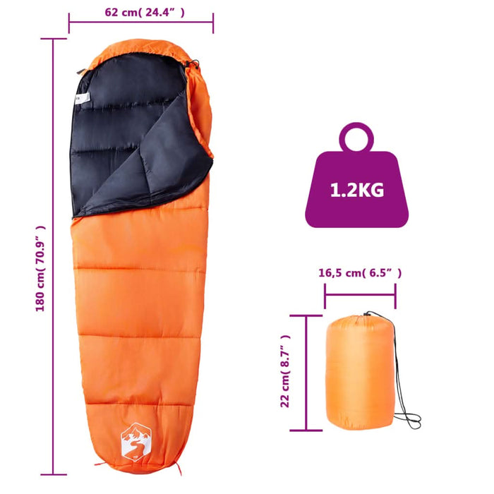Sac de dormit tip mumie pentru adulți de camping, 3 anotimpuri - WALTI WALTI