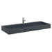 Lavoar antracit 120x46x11 cm conglomerat turnat mineral/marmură - WALTI WALTI
