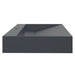 Lavoar antracit 120x46x11 cm conglomerat turnat mineral/marmură - WALTI WALTI