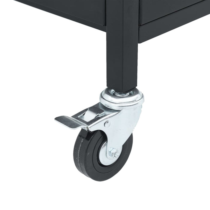 Grătar pe gaz cu 5 arzătoare, negru, oțel vopsit electrostatic - WALTI WALTI