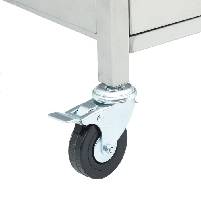 Grătar pe gaz cu 5 arzătoare, argintiu, oțel inoxidabil - WALTI WALTI