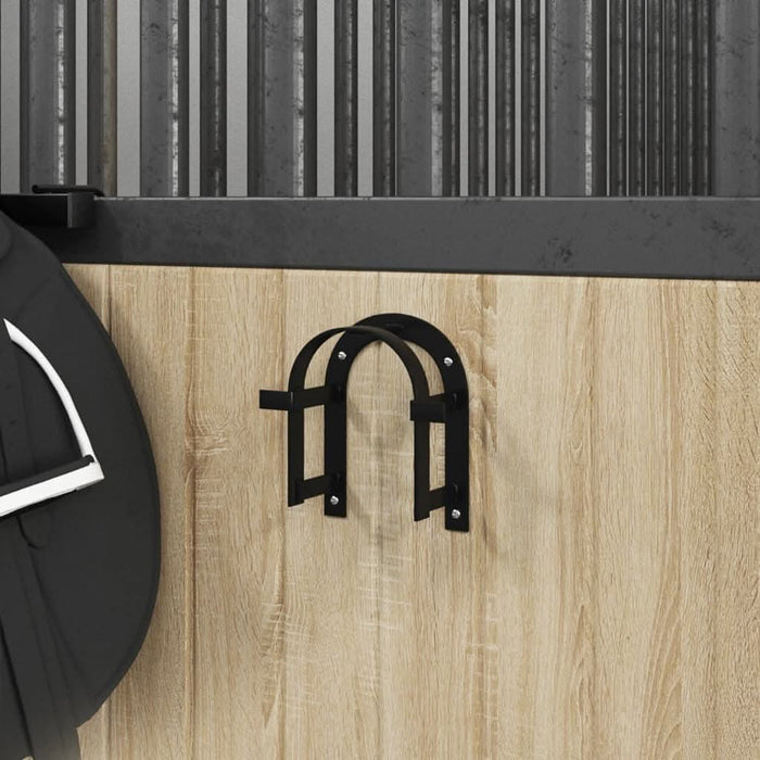 Suport de căpăstru montat pe perete, negru, fier - WALTI WALTI