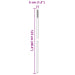 Mâner de furcă telescopic, argintiu, oțel - WALTI WALTI