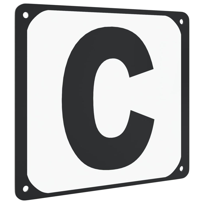 Litere de dresaj pentru arenă, 12 buc., oțel WALTI