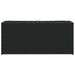 Jardinieră de grădină cu 2 ghivece, negru 90x20x40 cm poliratan - WALTI WALTI
