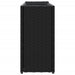 Jardinieră de grădină cu 2 ghivece, negru 90x20x40 cm poliratan - WALTI WALTI