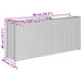 Jardinieră de grădină cu 2 ghivece, negru 90x20x40 cm poliratan - WALTI WALTI