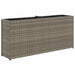 Jardinieră de grădină cu 2 ghivece, gri, 90x20x40 cm poliratan - WALTI WALTI
