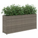 Jardinieră de grădină cu 2 ghivece, gri, 90x20x40 cm poliratan - WALTI WALTI