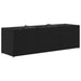 Jardinieră grădină cu 3 ghivece, negru, 105x30x32 cm poliratan - WALTI WALTI