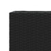 Jardinieră grădină cu 3 ghivece, negru, 105x30x32 cm poliratan - WALTI WALTI