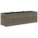 Jardinieră de grădină cu 3 ghivece gri 105x30x32 cm poliratan - WALTI WALTI