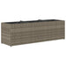 Jardinieră de grădină cu 3 ghivece gri 105x30x32 cm poliratan - WALTI WALTI