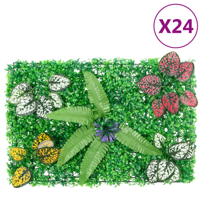  vidaXL Gard din plante artificiale, 24 buc., verde, 40x60 cm - WALTI WALTI