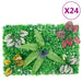  vidaXL Gard din plante artificiale, 24 buc., verde, 40x60 cm - WALTI WALTI